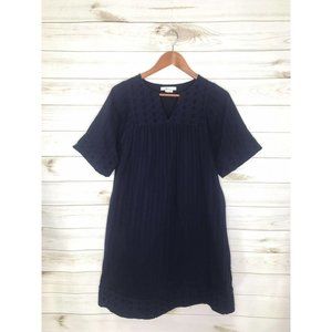 BODEN S/S Navy Helene Broderie Shift Dress